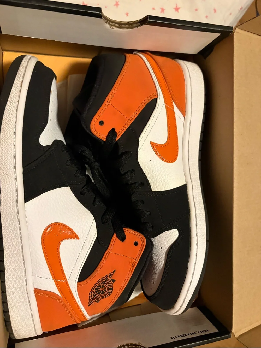 Jordan Men’s Air Jordan 1 Low - Orange/Black/White